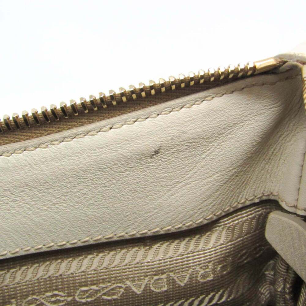 PRADA Cream Leather Shoulder Bag - Picture 12 of 14